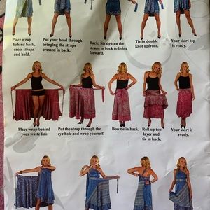 All in one skirt and dress beautiful new see pictures,  M, L, XL. New
